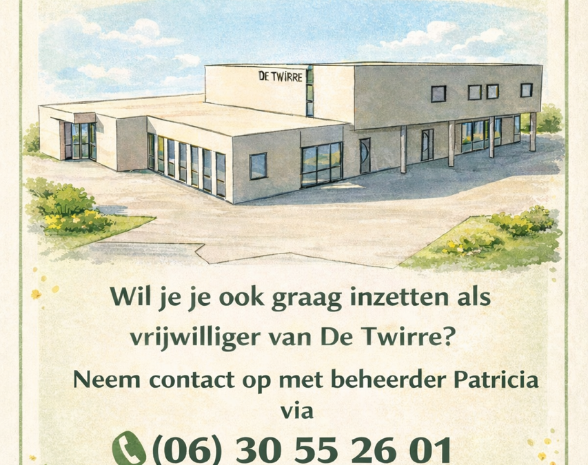 Vrijwilligers gezocht!